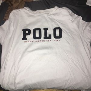Men’s medium polo by Ralph Lauren Sz Large White